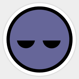 Grumpy Face Sticker